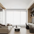 Modern study 3d model