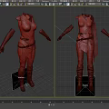 Character Armor Costume Design With Cloak Boots And Detailed Components
