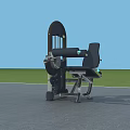 Outdoor Sports Equipment For Fitness Training With Seat And Arm Extension Design On Grass Field