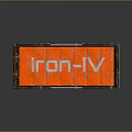 Red Iron IV Storage Box For Household Tools And Supplies