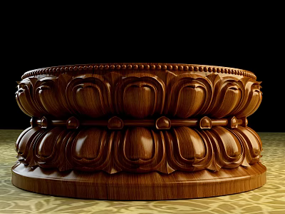 Chinese-style Lotus Platform Lotus Buddha Platform Lotus Base Base Lotus Element Buddha Seat 3d model