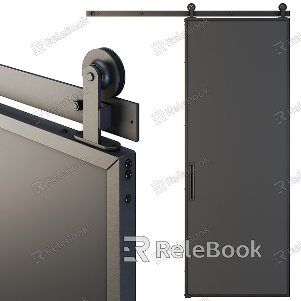 Modern rail sliding door sliding door model