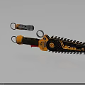 Orange And Black VEC TOR Chainsaw With Metal Chain And Ergonomic Handle Grip