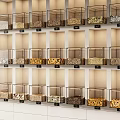 Modern Display Shelves With Glass Doors And Wooden Frames For Organized Storage Items