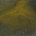 Stunning Mountain Landscape With Ancient Castle Lush Green Forest And Flowing River