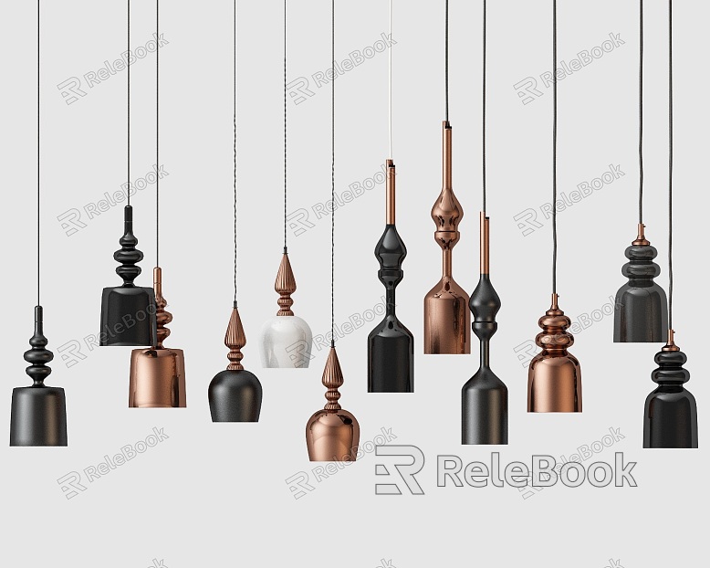 Small metal chandelier combination model