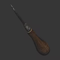 Professional Hardware Tool Screwdriver With Wooden Handle And Metal Shaft Design