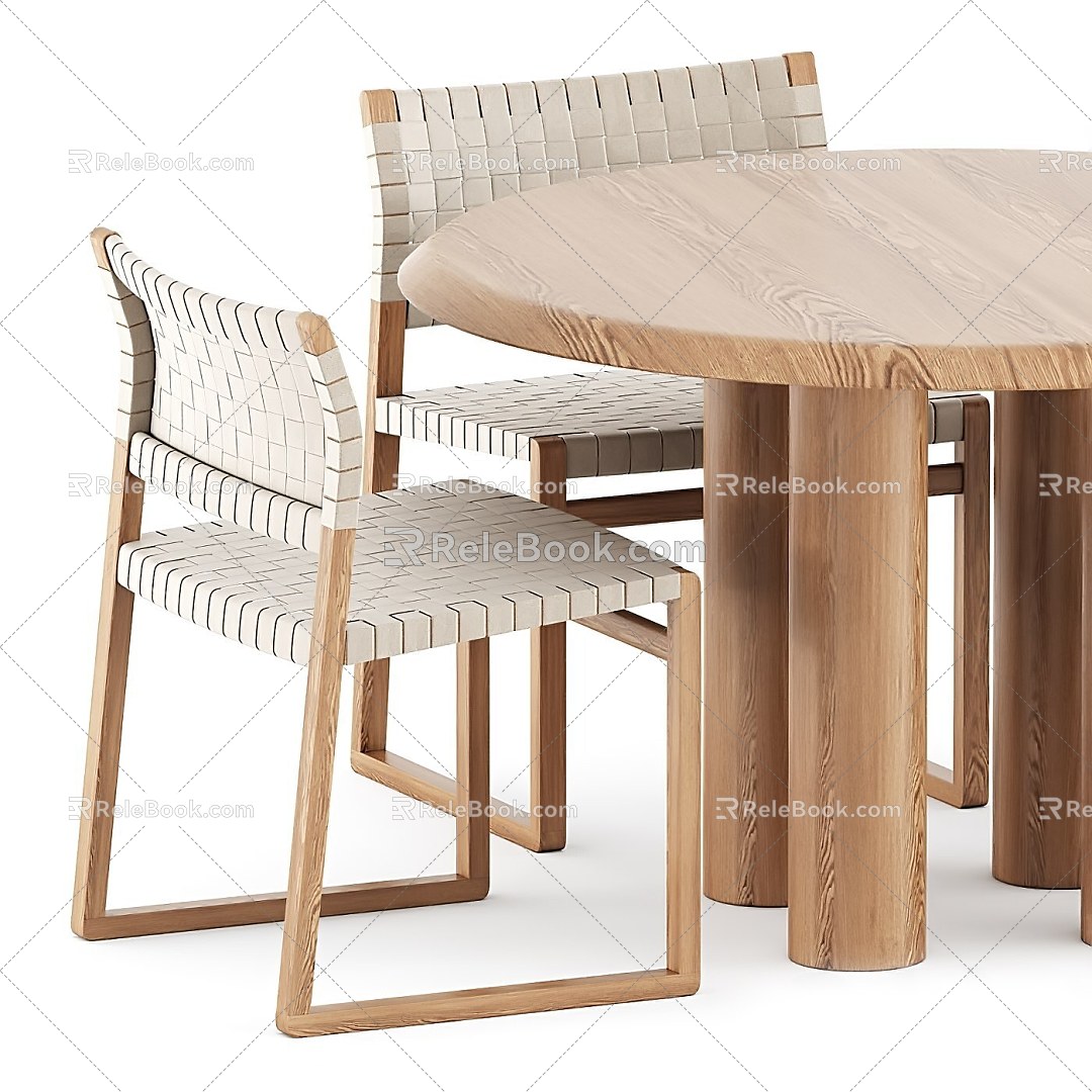 Modern leisure tables and chairs 3d model