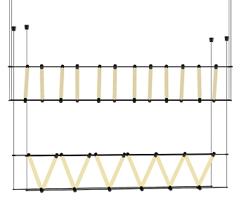 Strip chandelier 3d model