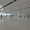 Airport Interior Architecture Modern Airport 3d model