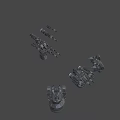 Weapon sci-fi turret 3d model