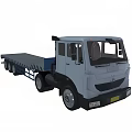 Flatbed Utility Truck with Spacious Flatbed and Cab Design