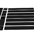 Assorted Black Vent Covers and Grilles with Diverse Patterns and Sizes 3d model
