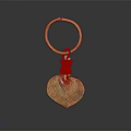 Elegant Fashion Accessory Gold Keychain With Heart Shaped Pendant Design