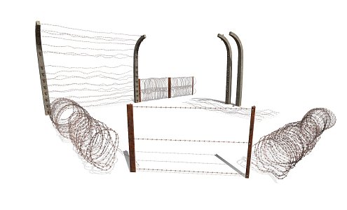 Barbed Wire 3d model