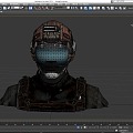 Sci-fi Warrior Explorer Helmet Robocop Future Warrior Miner Low Face Number Low Model Simple Model Game Sub-era Movie and TV Level Super Realism 3d model