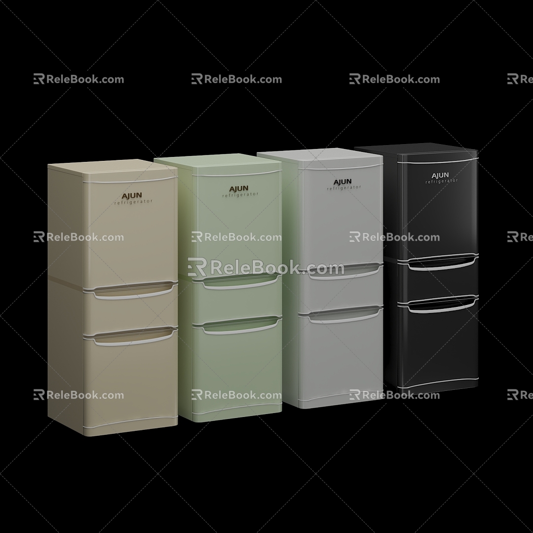 Modern Cream Style Refrigerator Appliances Restaurant Supplies Kitchen Supplies Home Appliances 3d model