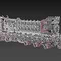 Vintage Steam Train With Intricate Mechanical Design And Industrial Metal Parts