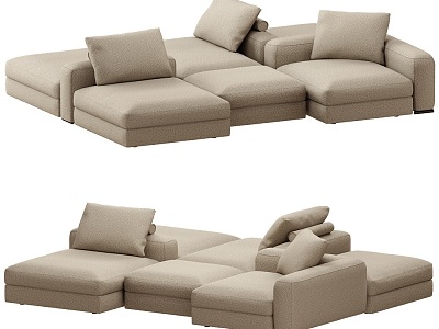 Ananta Modern Tofu Sofa 18 3d model