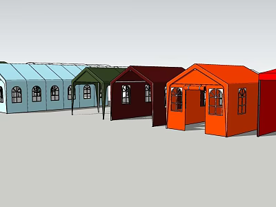 Modern Tent 3d model