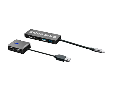 Samsung USB C Hub Multi Port Adapter for Phone Digital Device Connectivity 3d model