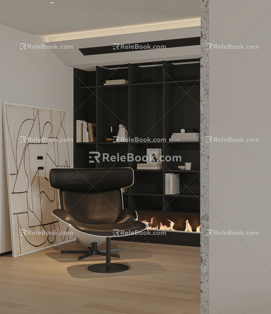 Modern Restaurant Rest Area Home Villa Living Room 3d model