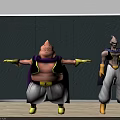 Plush Dragon Ball Dolls With Purple Capes White Pants And Open Arms
