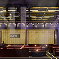 Elegant Modern Bar Interior Design With Stylish Ceiling Lighting Bar Counter And High Stools