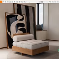 Modern single sofa 3d model