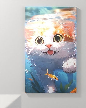 Modern Animal Painting Decorative Painting 3d model