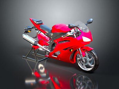 Motorcycle two-wheeled motorcycle off-road motorcycle road race motorcycle motor vehicle transport 3d model