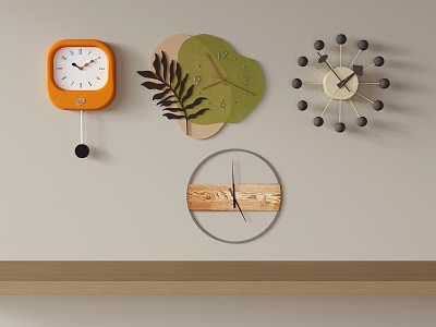 Modern wall clock combination clock pendant clock model