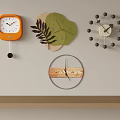Modern wall clock combination clock pendant clock 3d model