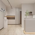 Modern Beauty Hair Salon Interior With Bright Lighting Workstations Comfortable Chairs And Display Shelves