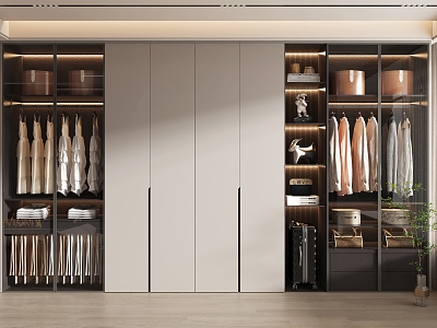 Modern wardrobe model