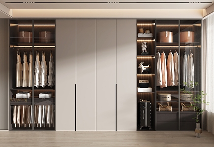 Modern wardrobe 3d model