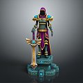 Western Samurai Western Warrior Western Hero Western Warrior Knight Hero Ancient Warrior Paladin 3d model