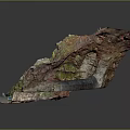 Natural Rock Formation With Vibrant Pink Green Yellow Hues And Textured Surface