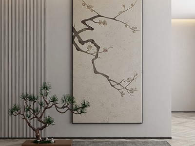 New Chinese Plant Painting Decorative Painting model