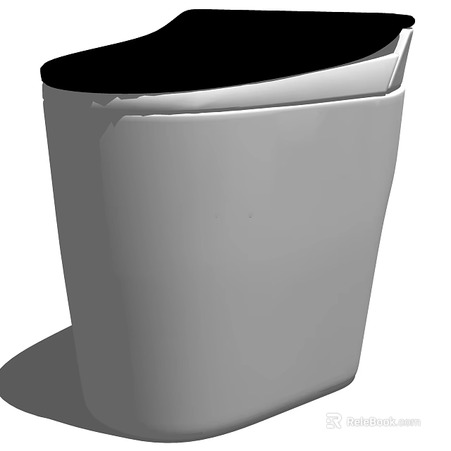 Modern Toilet Design Featuring Ceramic Construction Sleek Surface And Contemporary Style 3d model 
