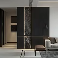 Modern Dining and Living Room Interior Design With Table Chairs Sofa Window and Floor Lamp