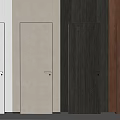 Modern Hinged Doors in Various Solid Color and Wood Grain Textures for Home Interior