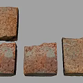 Building Exterior Wall Featuring Textured Red Bricks As Natural Construction Material 3d model