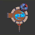 Tower defense sentry tower air defense watchtower observatory tower loft 3d model