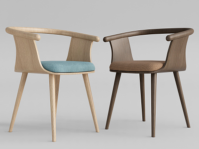 Nordic Dining Chair Single Chair model