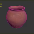 Handcrafted Terracotta Clay Pot With Smooth Curved Shape And Natural Texture