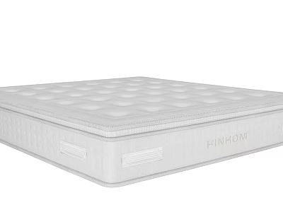 FINHOM White Mattress With Comfortable Quilted Surface And Modern Design 3d model