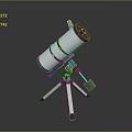 astronomical telescope space telescope observation equipment physical equipment binoculars 3d model