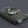 Military Armored Tank With Cannon Turret And Tracked Wheels In Modern Design