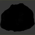 Natural Black Decorative Stone with Purple Veins and Shiny Surface for Interior Design Projects